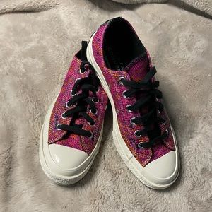 Converse Leather & Rubber Snake Skin Sneaker 6.5